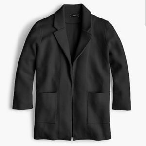 J. Crew Sophie Open Front Wool Cotton Sweater Blazer NWOT